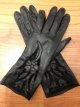 Z/1190 Zwarte vintage leder handschoenen