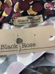 Z/1622 BLACK ROSE rok met zijde - M - Nieuw