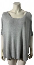 NOT SHY sweater / t'shirt with silk  - M Oversized - Pre Loved