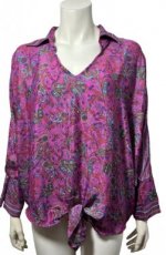 Z/3170 GOLD & SILVER blouse - TU - Outlet / Nieuw